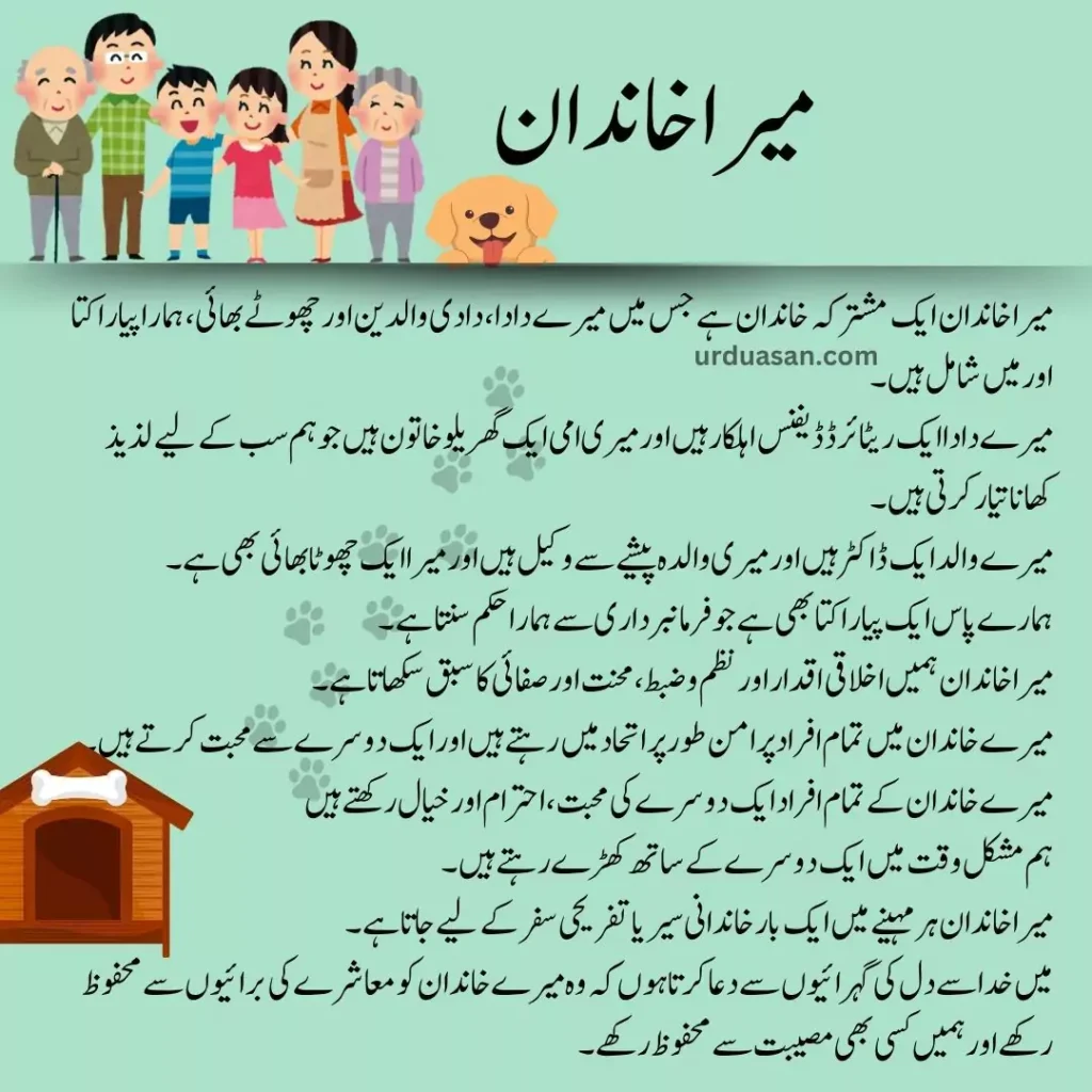 mera khandan urdu creative writing my family creative writing on my family urdu asan urduasan asanurdu essay on mera khandan essay on my family