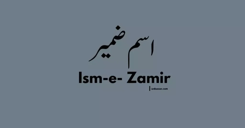 Ism Zamir | Ism Zamir Ki Tarif | Definition of Ism Zamir اسم ضمیر urdu grammar